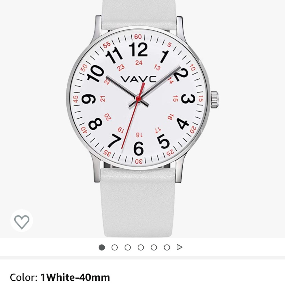 Nurses watch with second hand